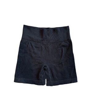 Women's Black High-Waisted Shorts
